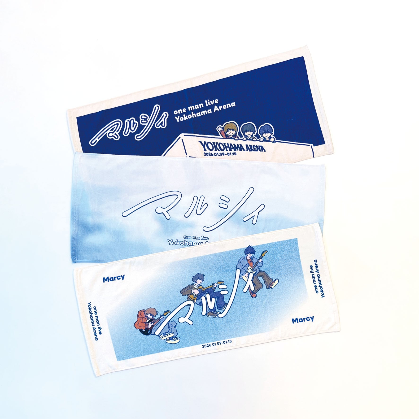 冬の横浜アリーナ フェイスタオル | Marcy Official Goods