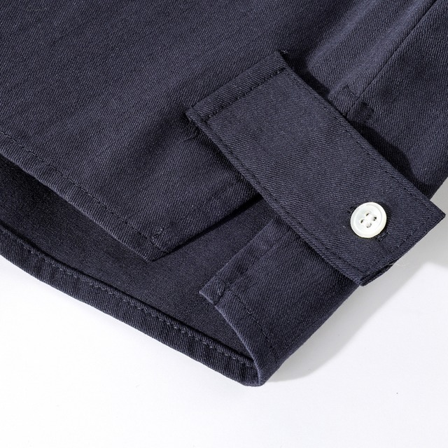 stripe scarf long sleeve shirt L0043