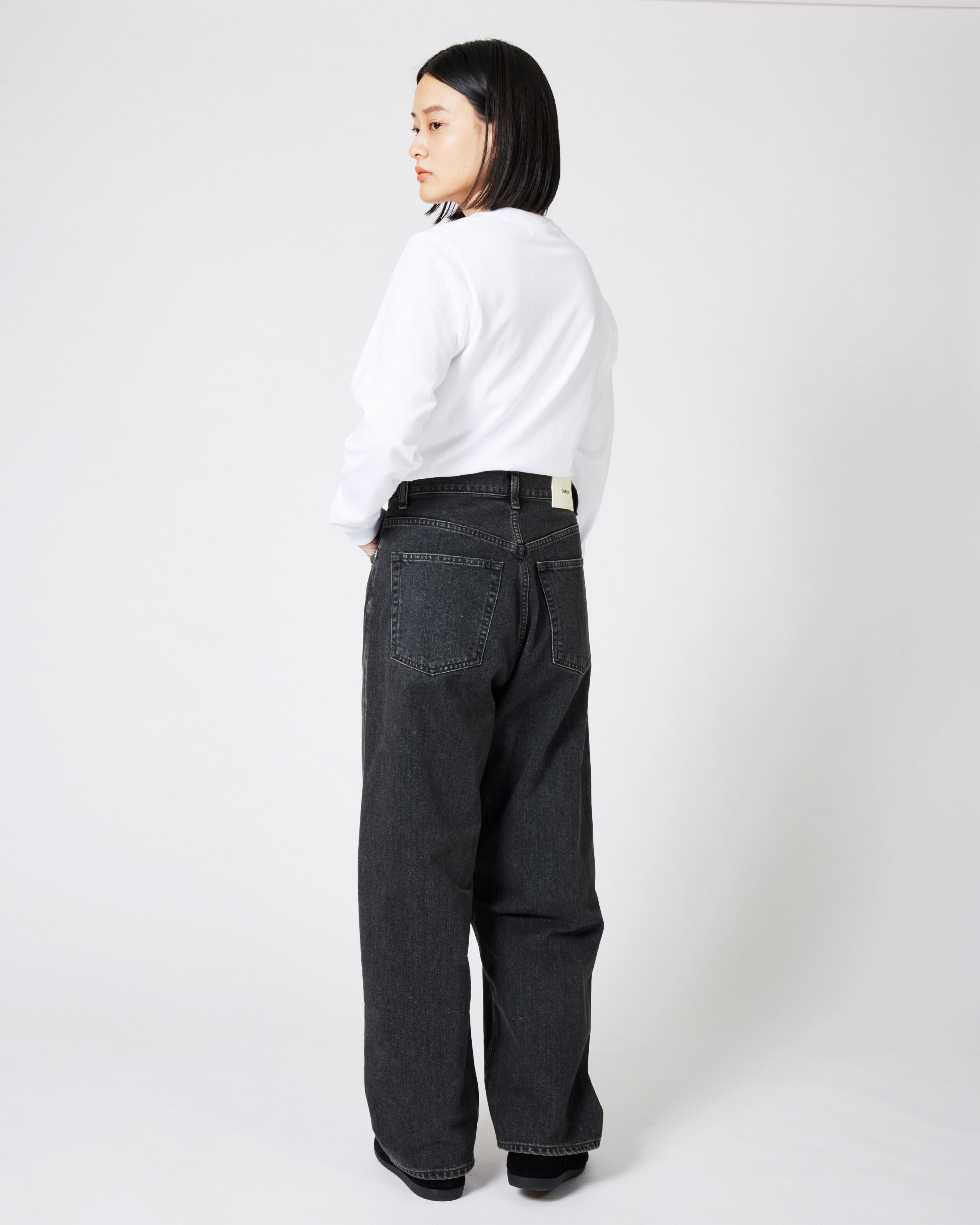パンツ everyone wide jeans (H.BLACK) M denim everyone wide jeans (HEATHER BLACK) | everyone