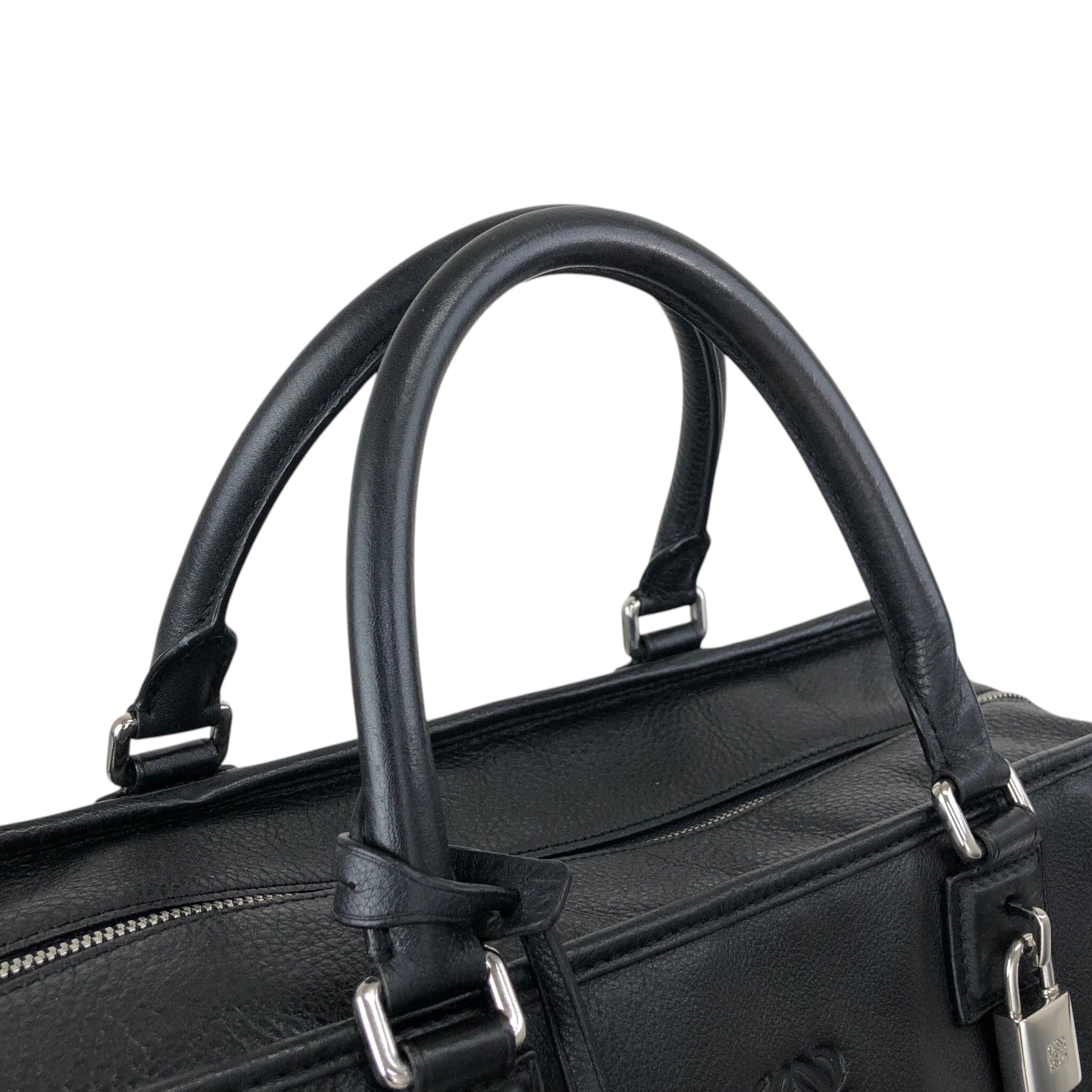 LOEWE ロエベ アマソナ36 ハンドバッグ ブラック アナグラム レザー
