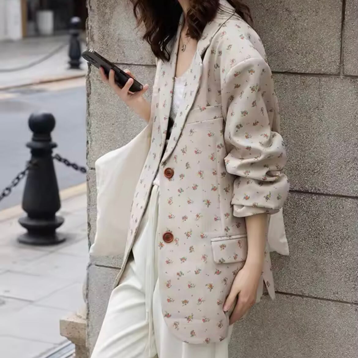 flower tailored jacket
