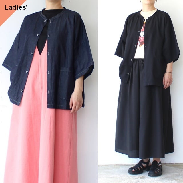 【ラスト1点】HARVESTY 4ozデニムハーフスリーブアトリエシャツ H/S Atelier Shirt A32611