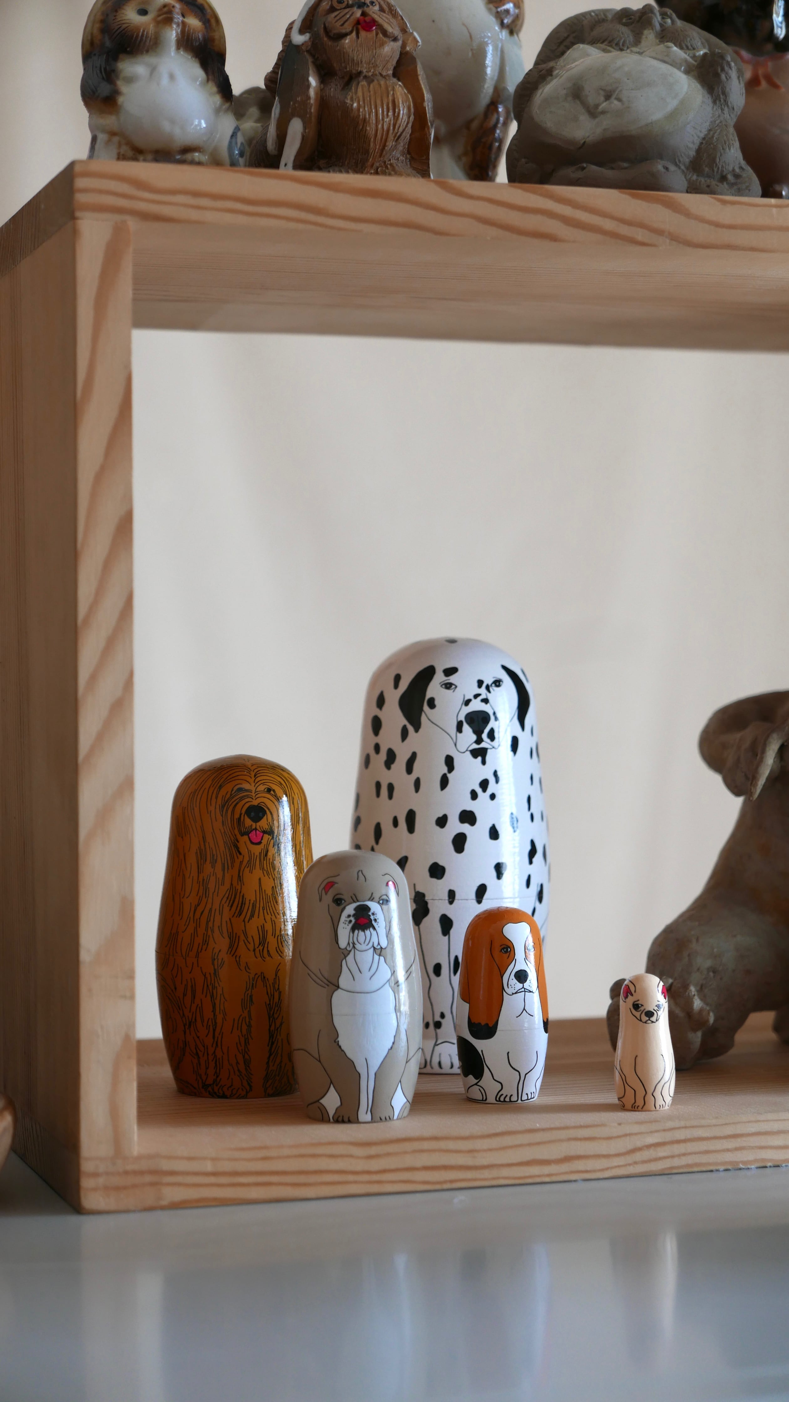 animal matryoshka " partners " illustration by midori komatsu