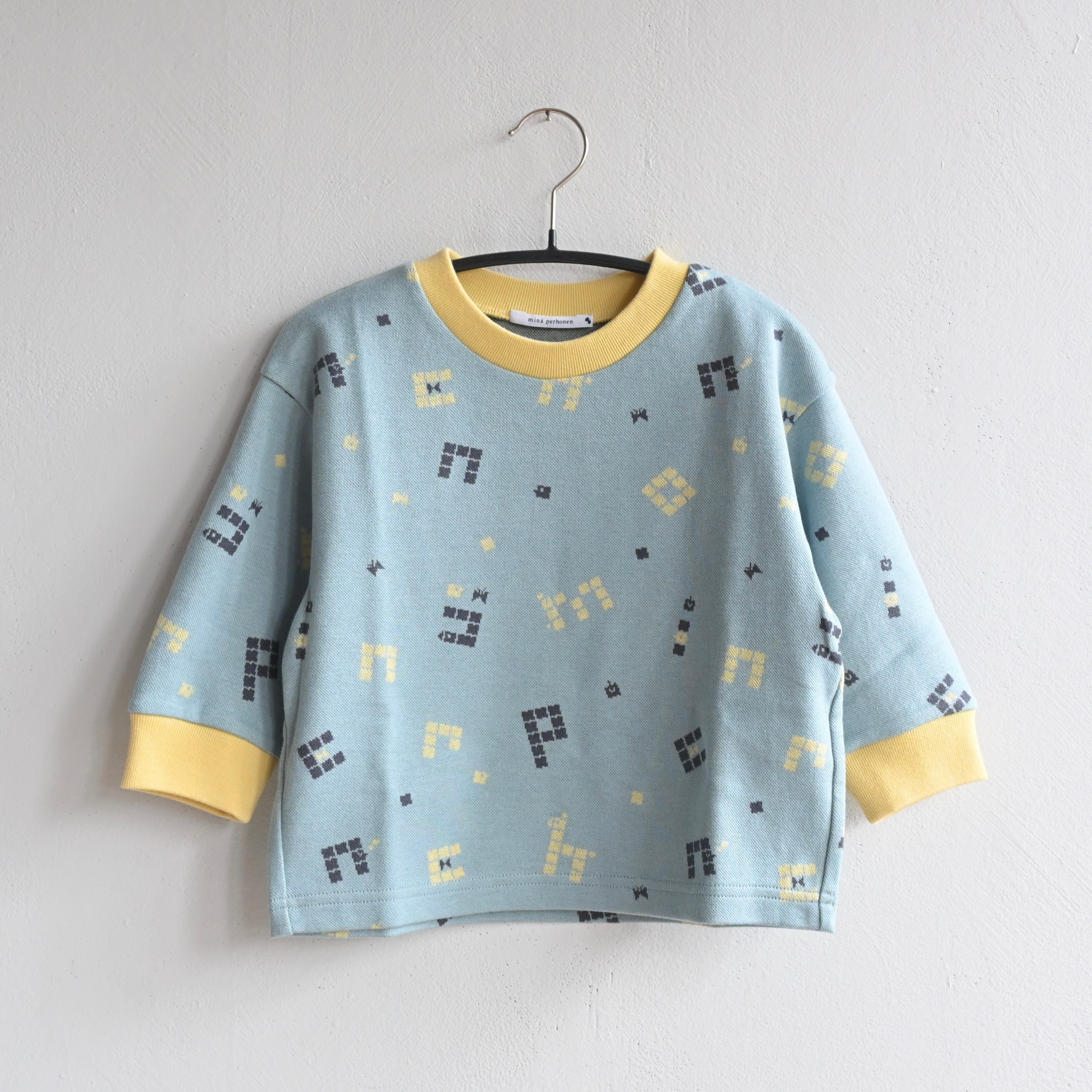 《mina perhonen 2024AW》cubo カットソー / blue / 90・100cm