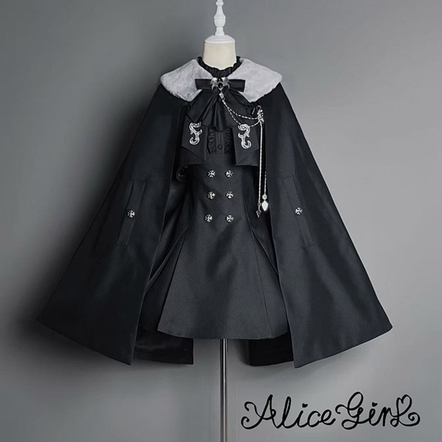 予約商品 ゴスロリ 暗夜執事 マント 羽織 ALICEGIRL ダークゴシック