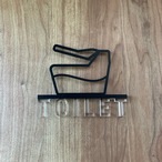 （送料無料）ルームサイン TOILET ドア用 3Dアイコン クリア文字