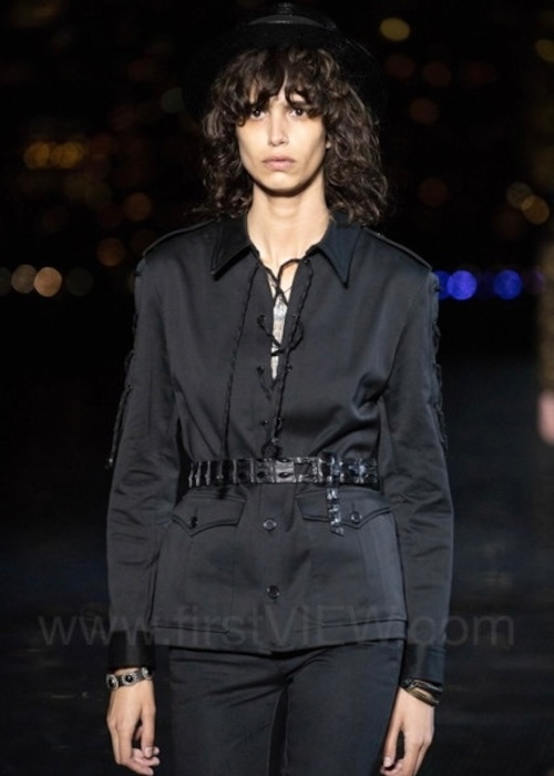 Saint Laurent 19SS pullover cotton shirt jacket