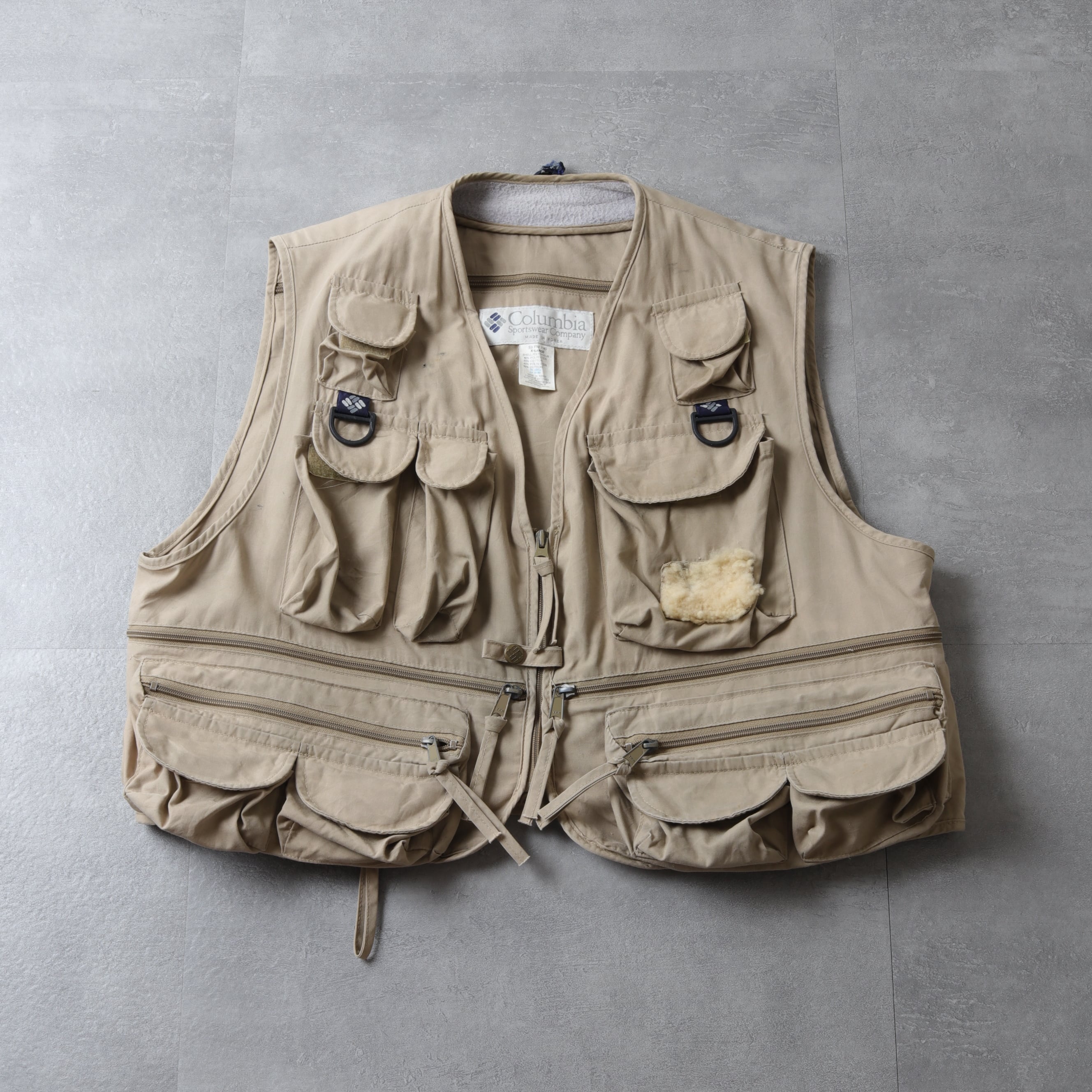 1990's Columbia Fly Fishing Vest, xl 150100 126070008 | ulc