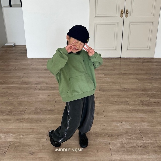 *即納* MIDDLE NAME ピグメントテープジョガーパンツ