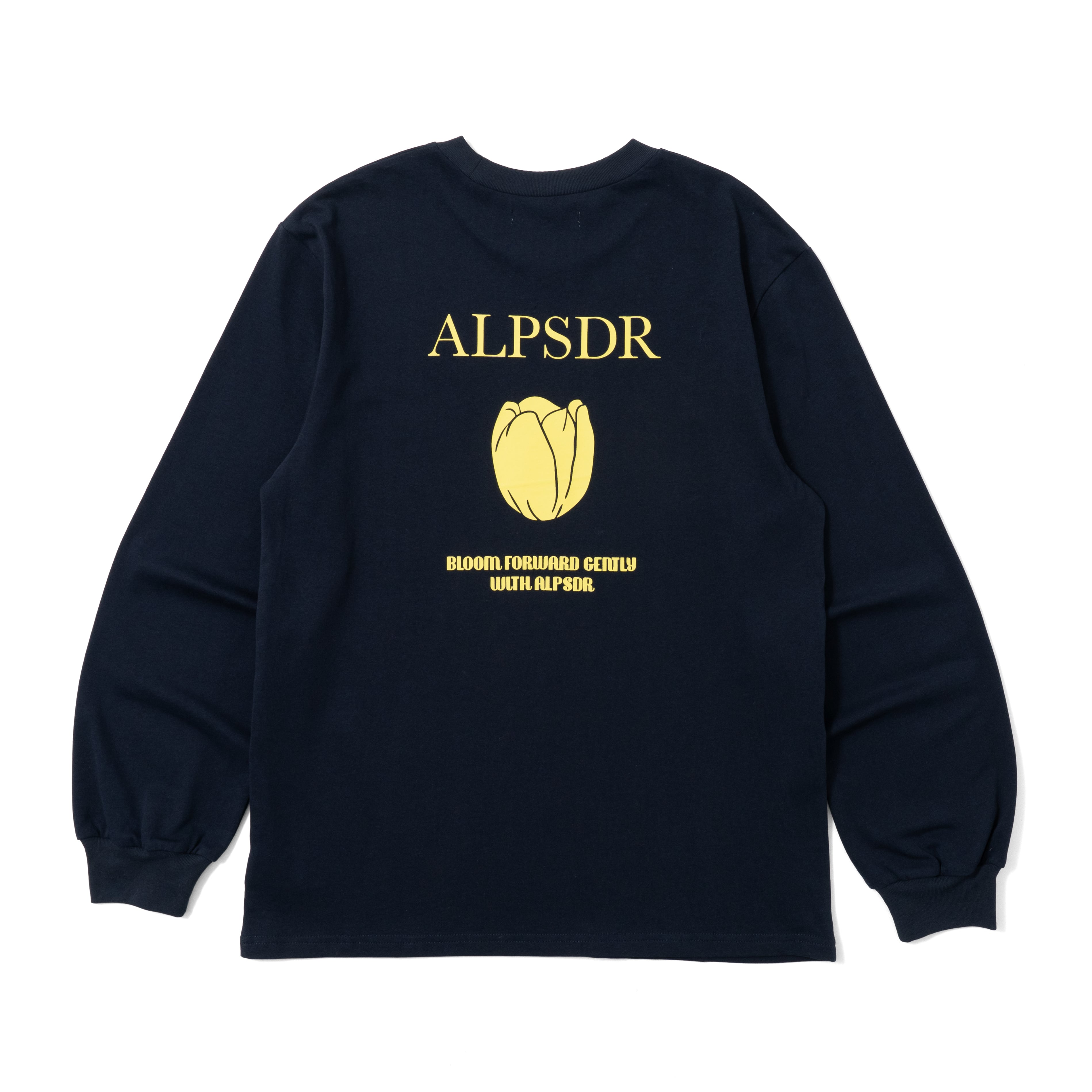 ALPSDR BG TULIP LOGO LS TEE / NAVY