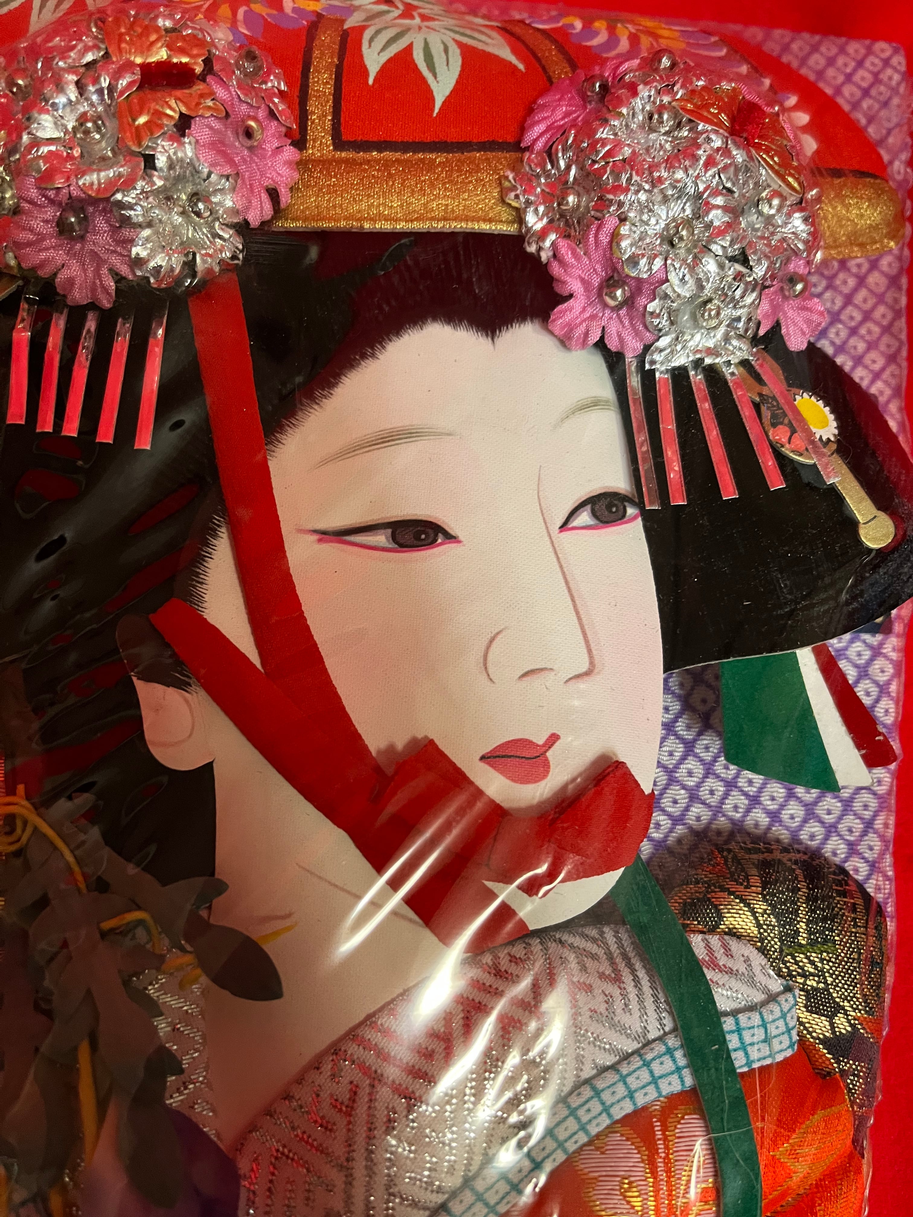 羽子板(置物) 飾り羽子板【KAZARI-HAGOITA（Decolated Racket）】for 羽付