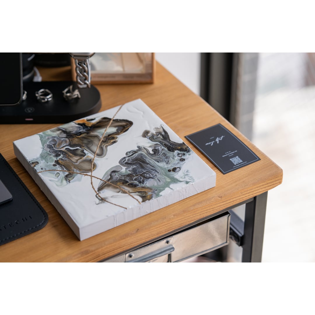 原画1点物】#017-01 / アブストラクト・フルイドアート / ポーリング  