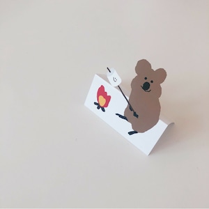 [DINOTAENG] Smore Quokka リムーバブルステッカー(2枚)