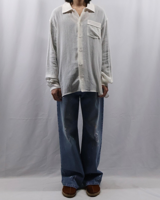 【26ss/ROLDSKOV】painted bootcut denim