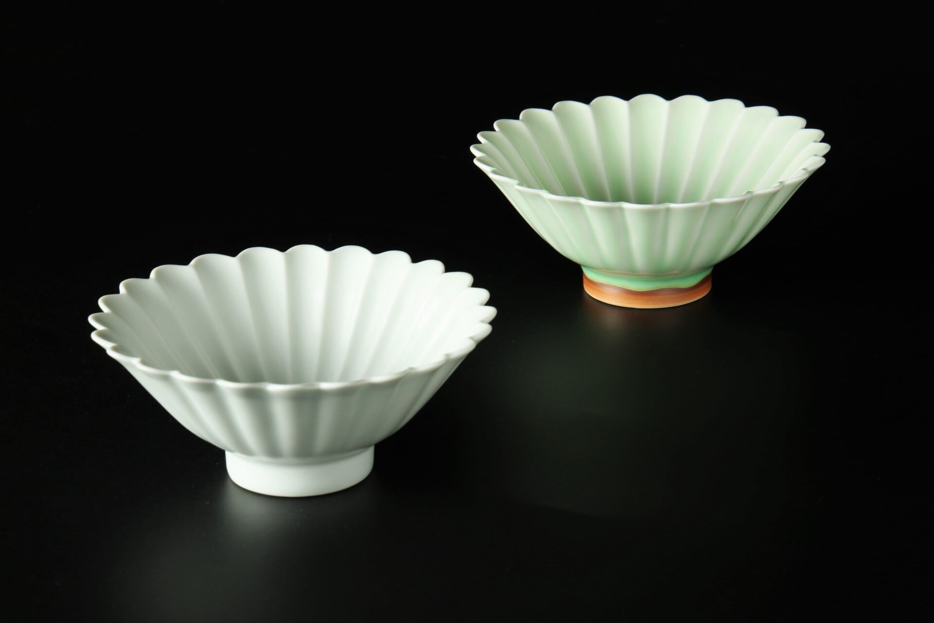 御本手 輪花 鉢 21cm 輪花7寸鉢 全4色 | 萩焼窯元 松光山