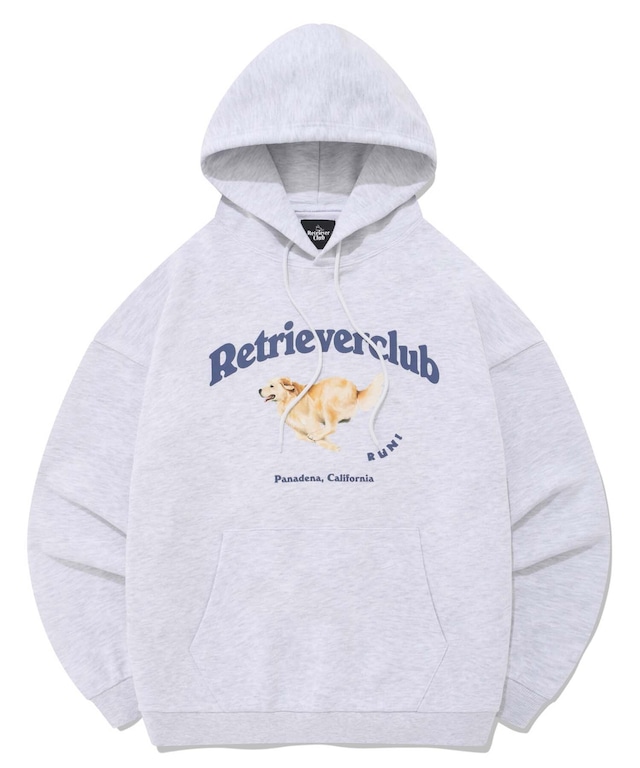 [RETRIEVER CLUB] RUNNING RETRIEVER HOODIE [MELANGE GRAY] 正規品 韓国ブランド 韓国代行 韓国通販 韓国ファッション