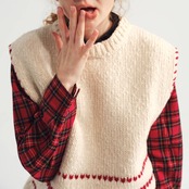 【2color】羊飼いと午後のメトロノームベスト《P0320》