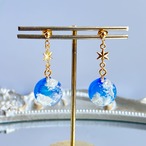 【秋の福袋】蓄光タイプ　青空をひとすくい✩.*˚レジンの空玉アクセサリー3点セット　数量限定　暗闇で光る