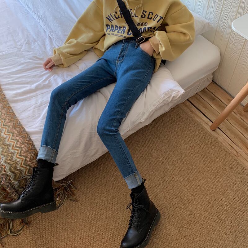 ブルージーンズ パンツ ハイウェストウェスト ウィンター 冬物 クレセントシティ10712602560