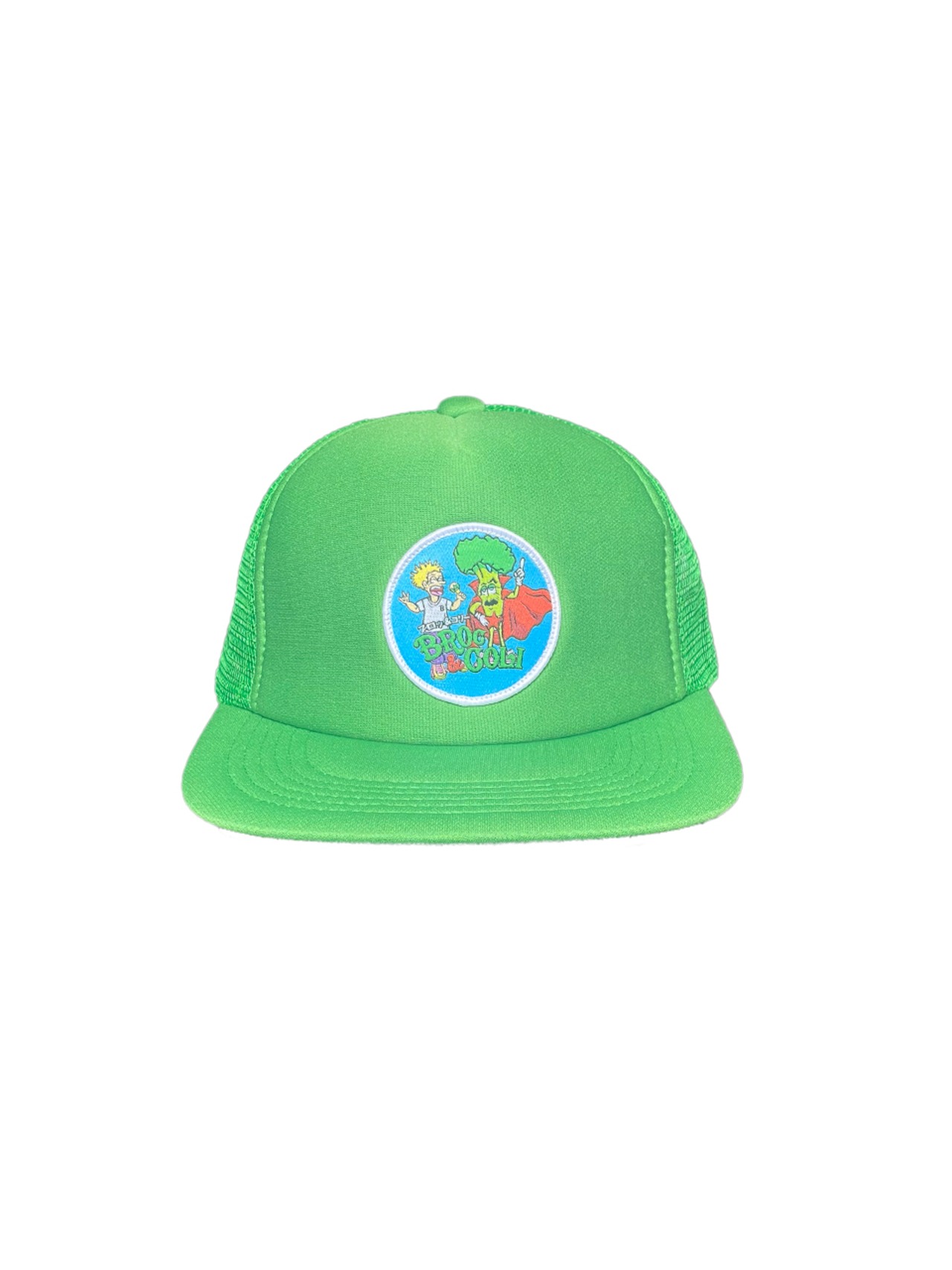 BROC&COLI ・グリーン・ワッペンメッシュキャップ