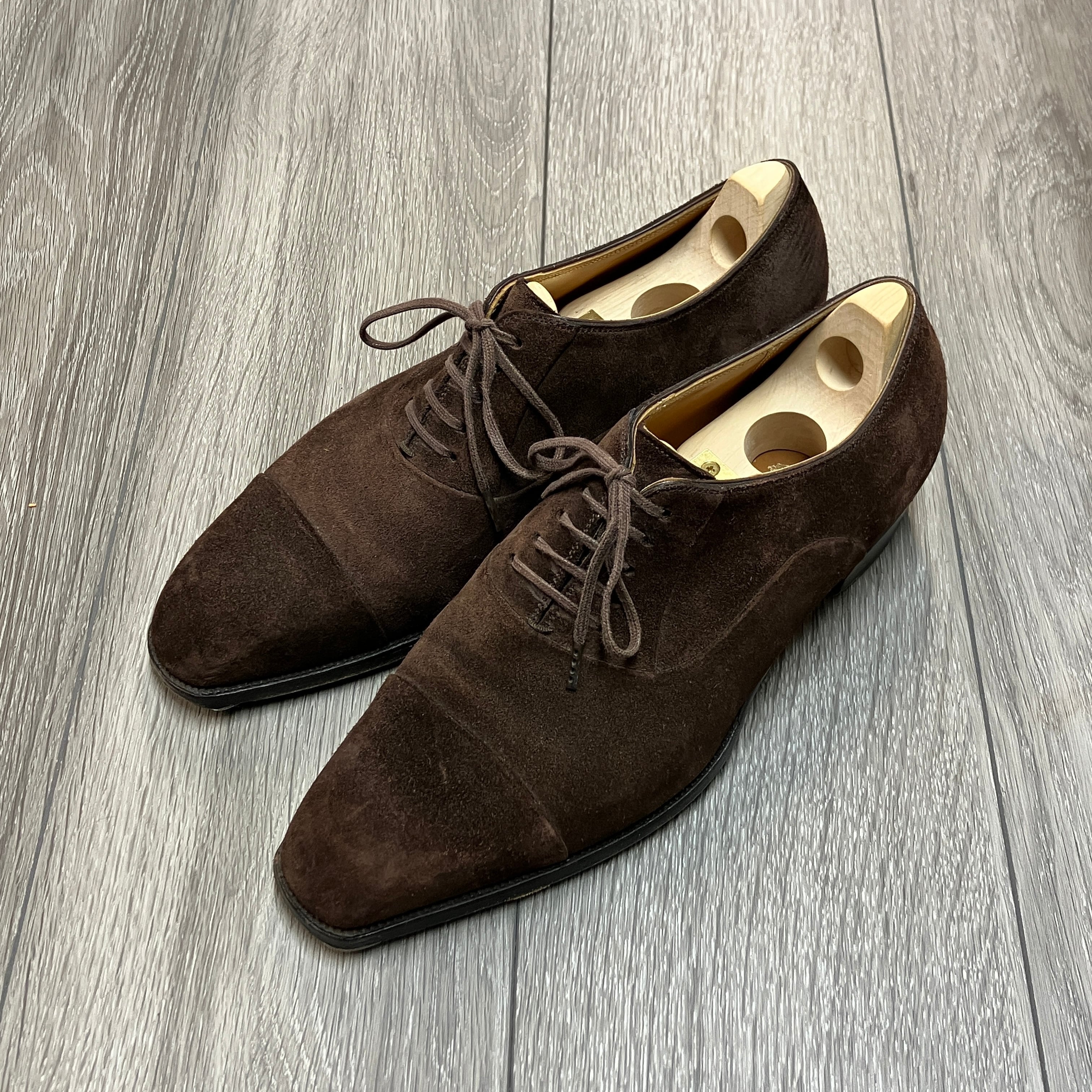 IL QUADRIFOGLIO SUEDE CAP TOE SHOES《BESPOKE》 | safarionline