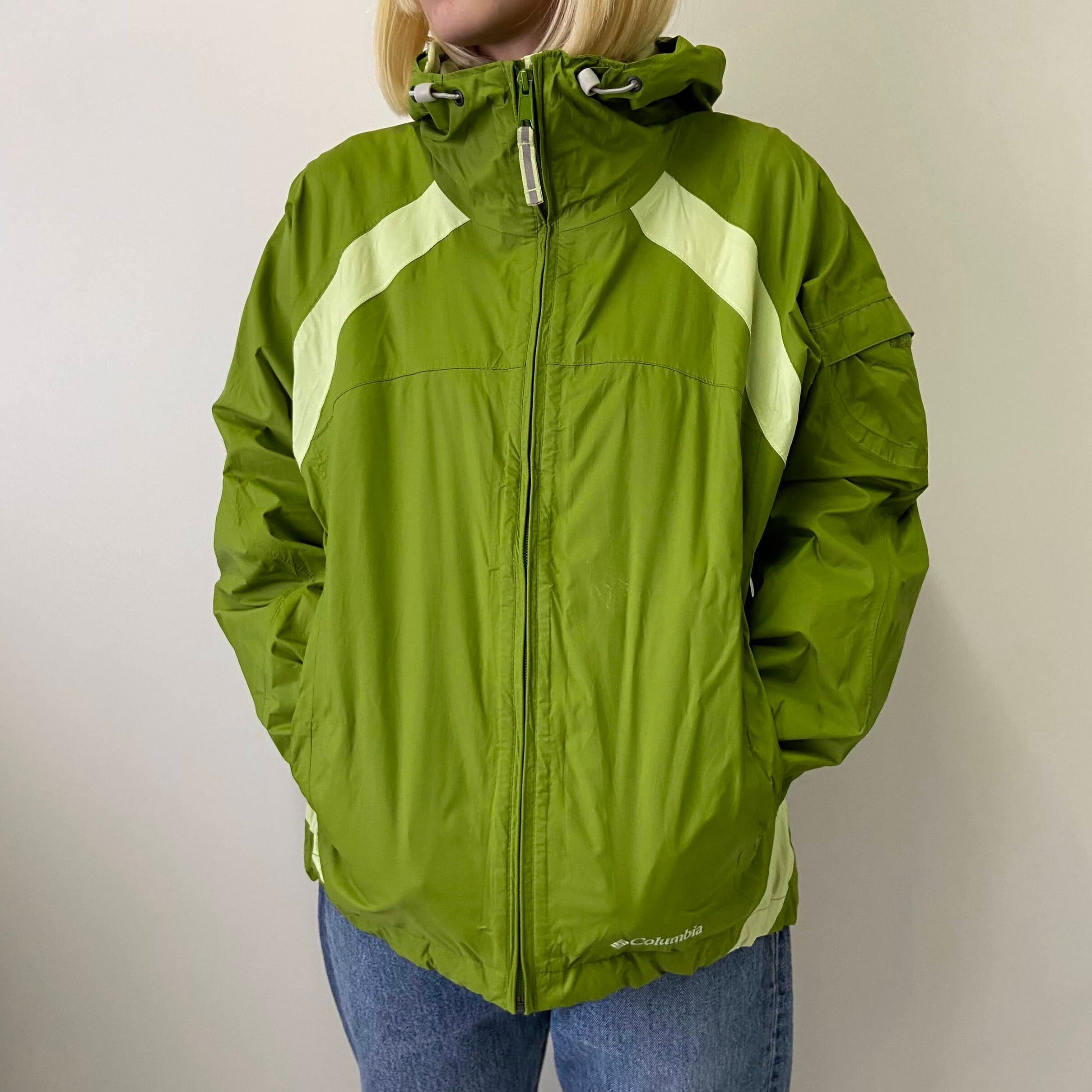 Columbia コロンビア Storm Dry ストームドライ マウンテンパーカー レディースm 古着 グリーン 緑 ナイロンジャケット アウトドア アウトドアジャケット Cave 古着屋 公式 古着通販サイト