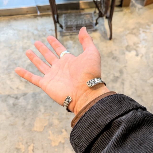 Ericka Nicolas Begay シルバー×ストーンバングル Silver × Stone
