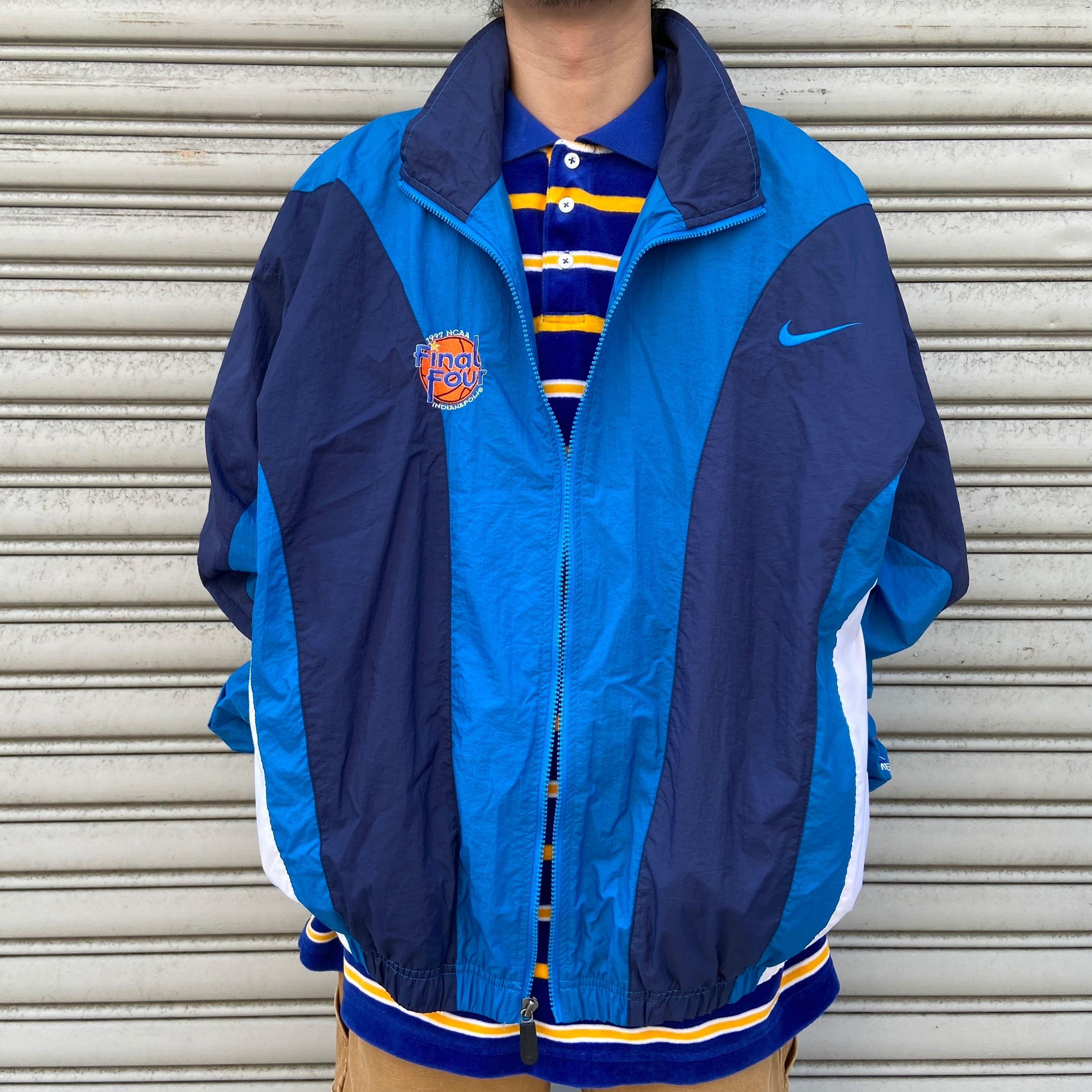90s NIKE ナイロンジャケット NCAA FINAL FOUR 白タグ | 古着屋 Uan