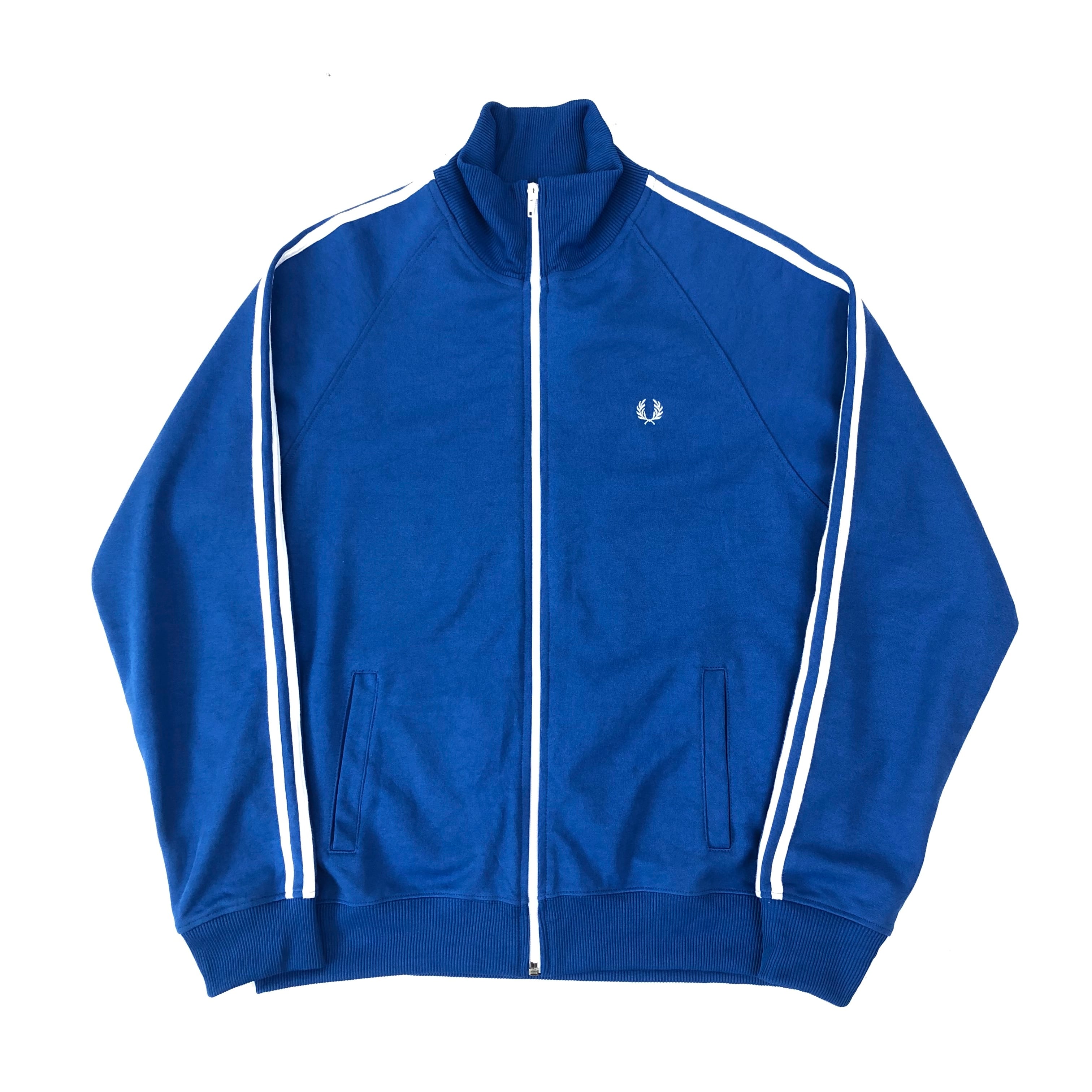 0380 / FRED PERRY jersey track jacket ブルー トラック