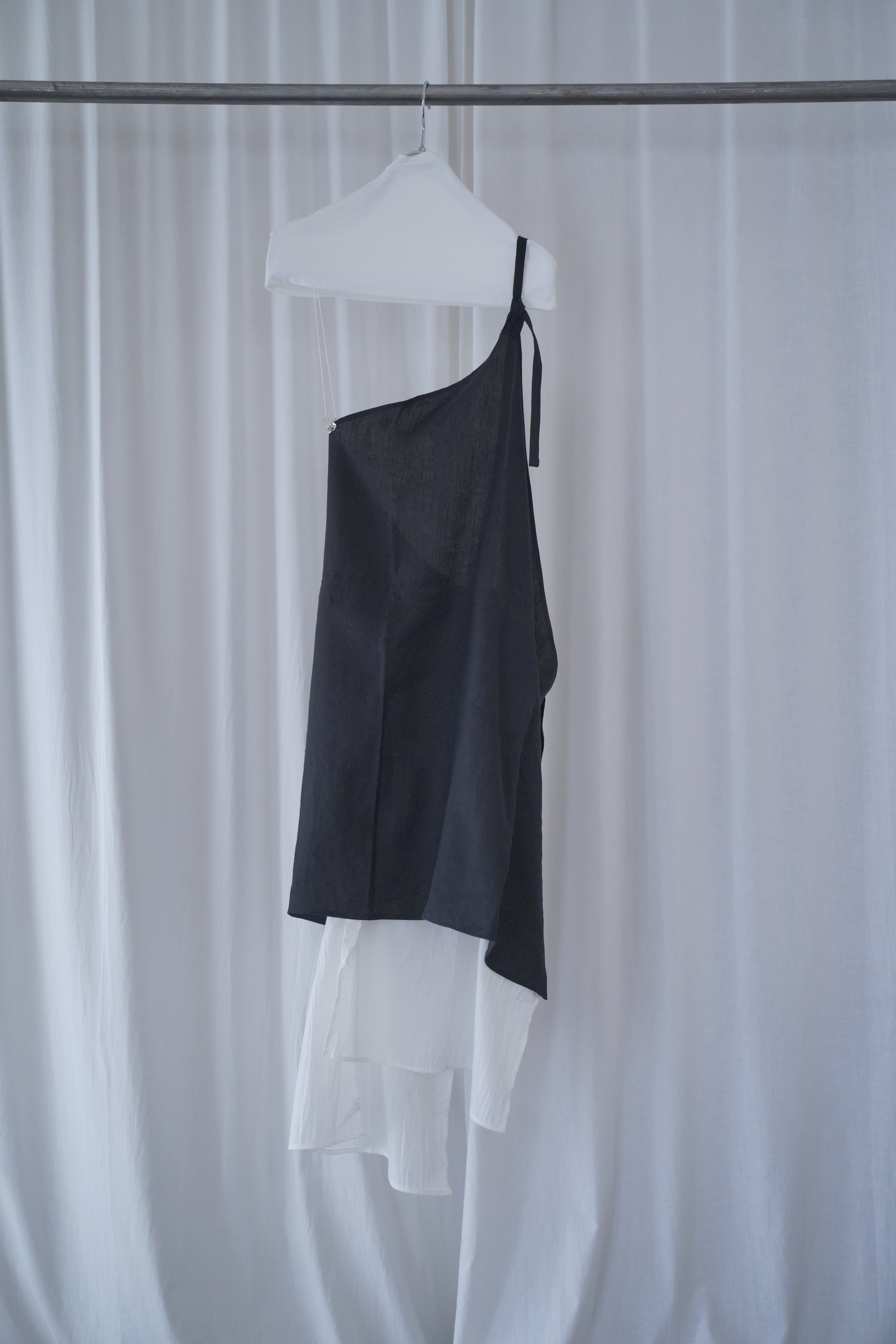 MALU TO マルト［未使用］ワンショルダー　リネン レイヤーエプロン Layer Apron | MARU TO