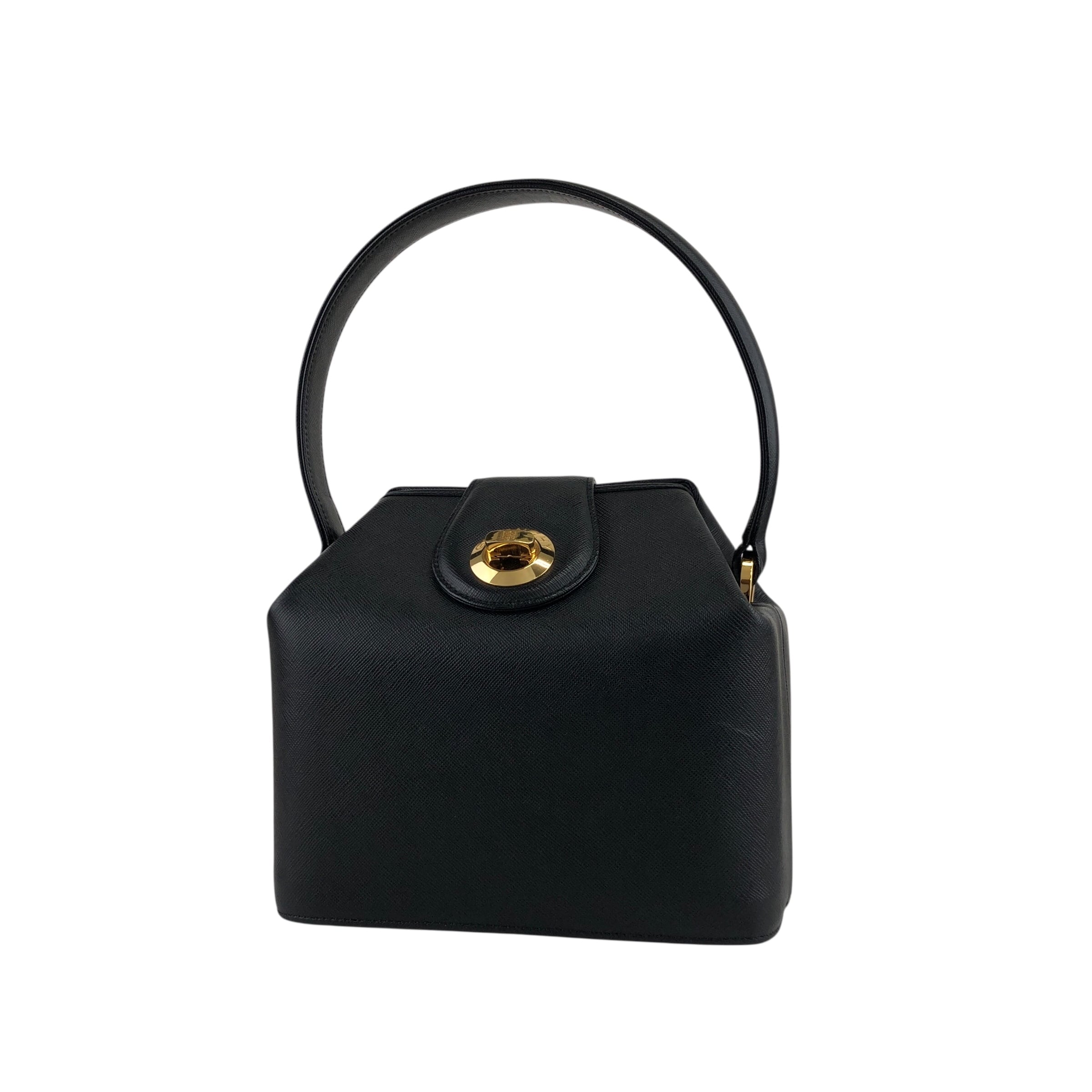 GIVENCHY カーフレザー　ハンドバッグ　ボックス　スクエア　ブラック 中古・古着通販】GIVENCHY (ジバンシィ) レザーボックス 4Gバッグ
