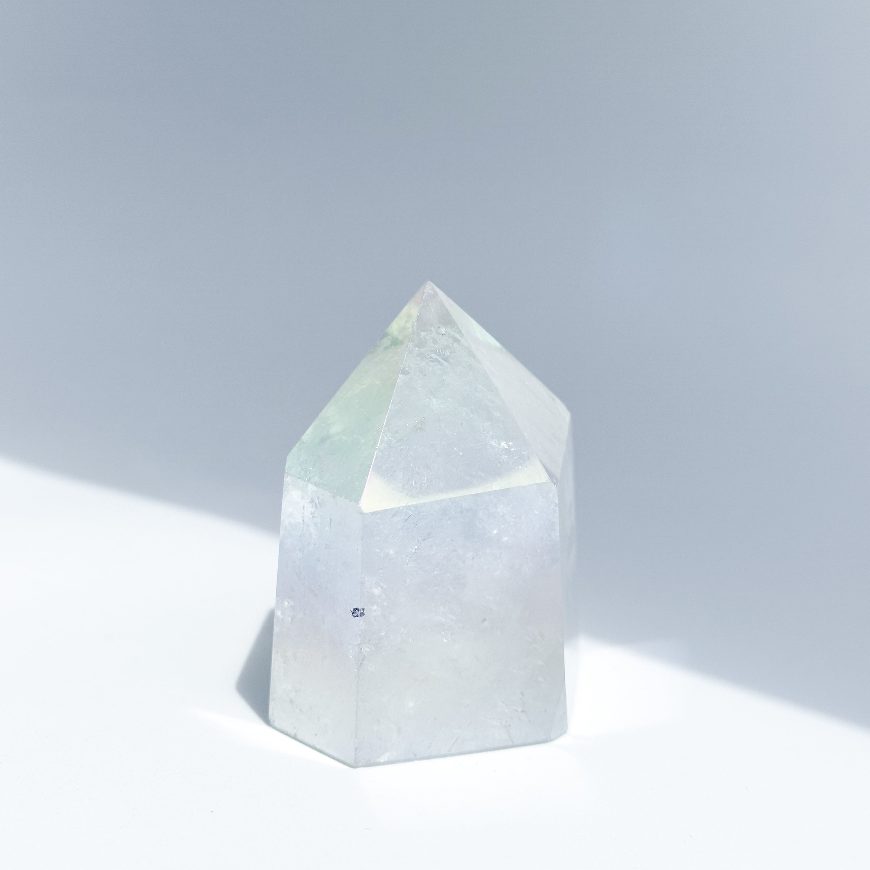 天然石 オーラクォーツ　タワー　kamoku 2つセット 透明感◎エンジェルオーラクォーツ タワー91◇ Angel Aura Quartz