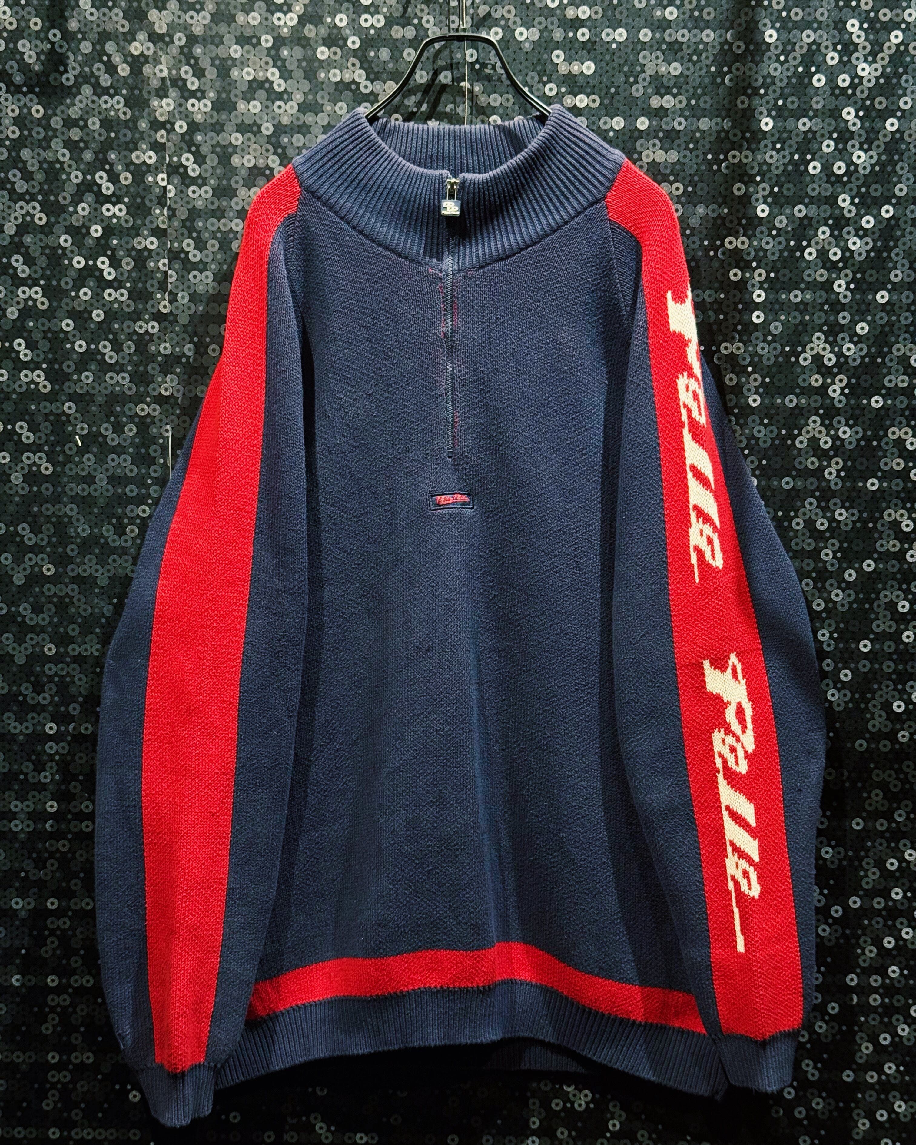 【ÆIEM】"Pelle Pelle"Vintage Half Zip Knit Pullover