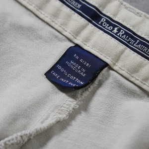 90s Polo by Ralph Lauren POLO CHINO ANDREW ivory W33L29.5相当 古着