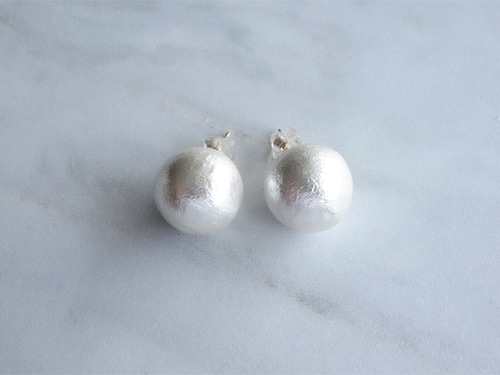14k cotton pearl pierce
