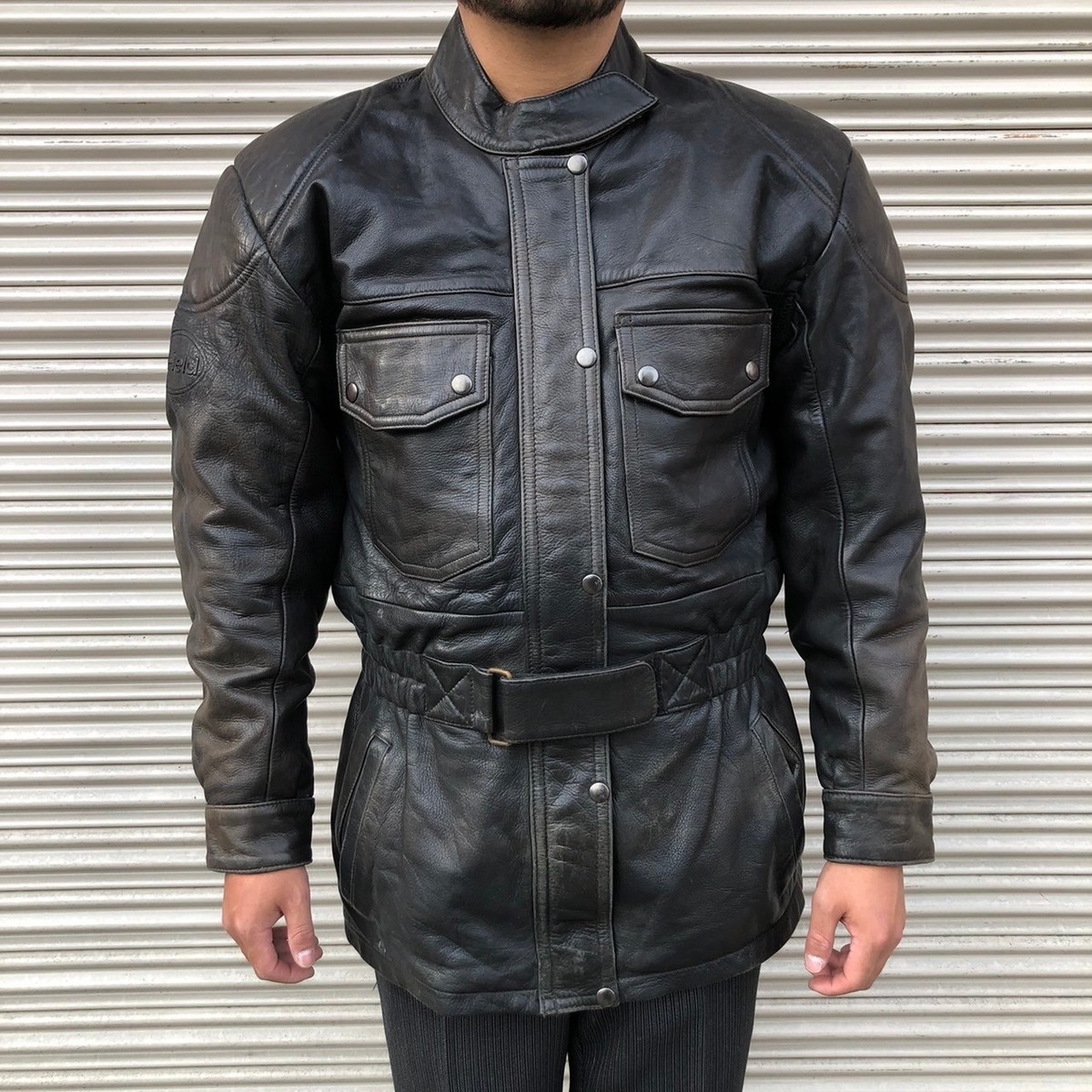 90s ドイツ製 Held leather ヘルド レザー ライダース ライナー付き  