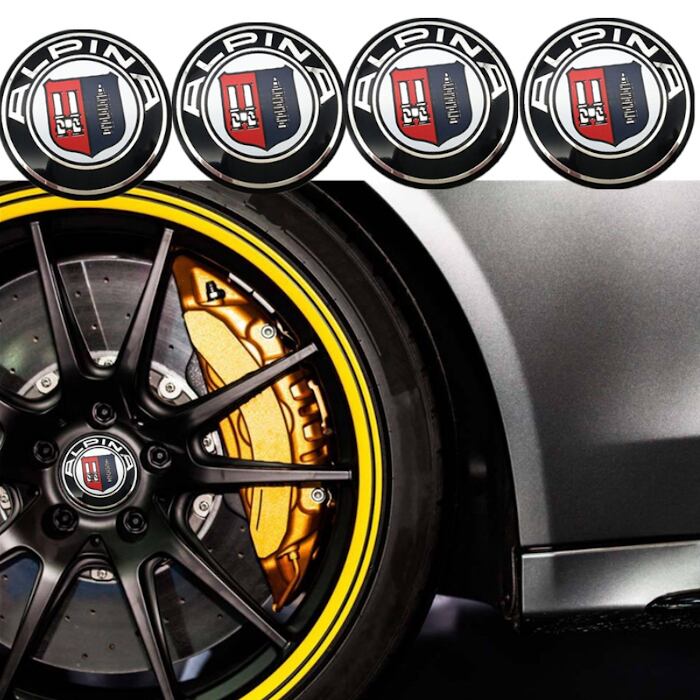 セット ステッカー デカール ホイール センター ALPINA 56mm アルピナ