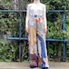 Handmade jacquard pants angel