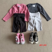 【取寄/韓国直送】pie 26/AU イチゴ牛乳ボーダーTシャツ|秋服|韓国子供服