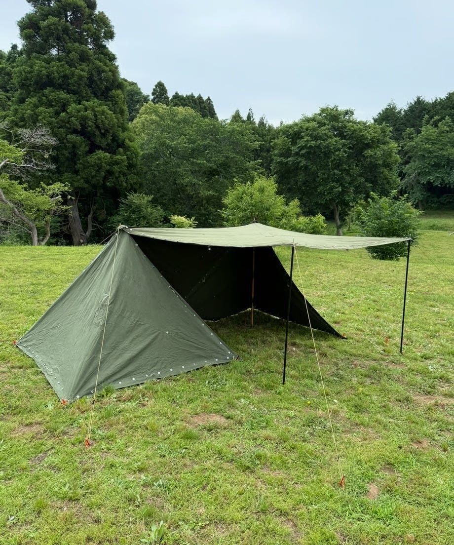軍幕ハンガリー軍用テント ハリケーン迷彩 1枚バラ売り