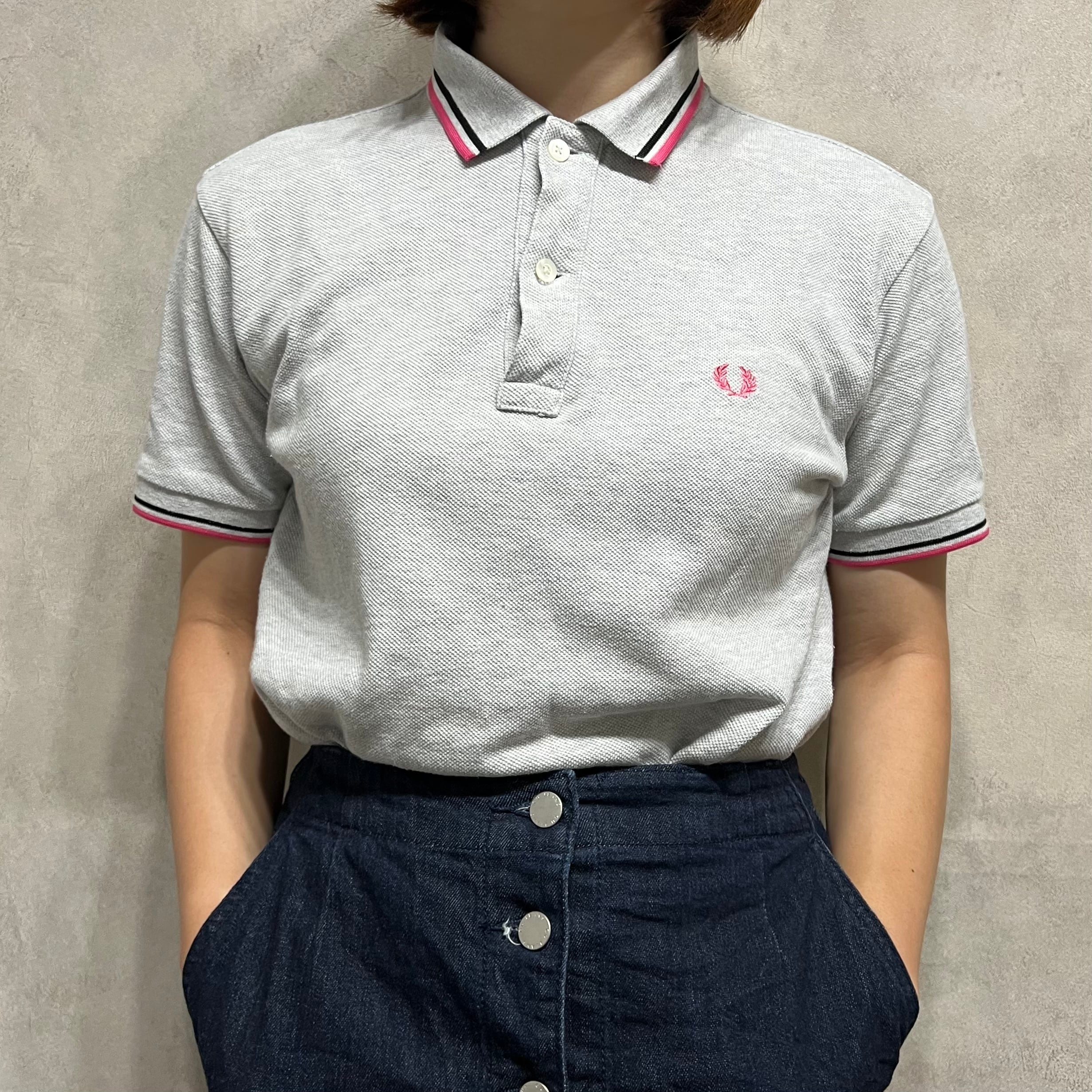 FRED PERRY ポロシャツ 白　オフホワイト