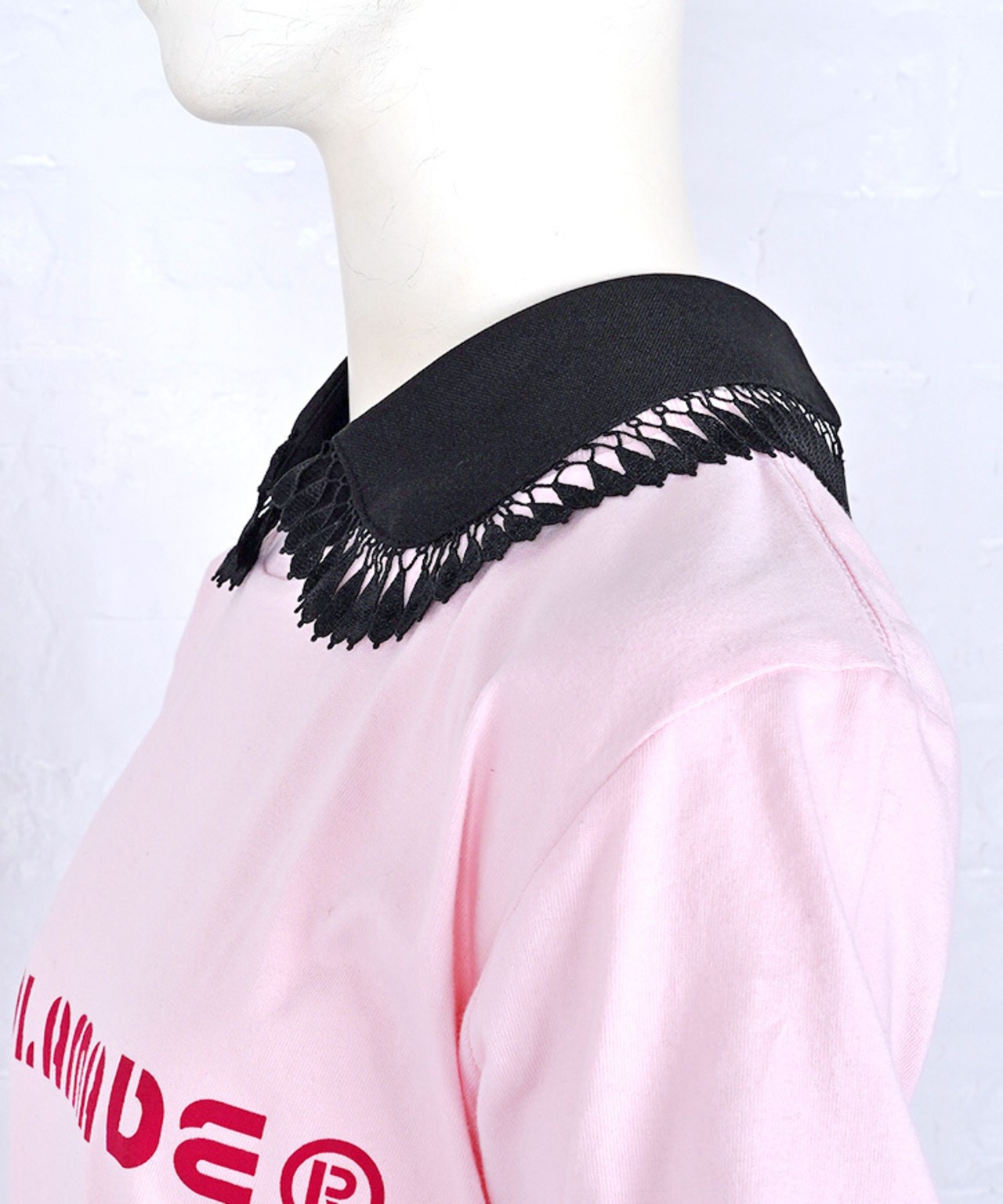 【直営限定ITEM】コンパクトスカラップレースフェイクカラー (BLACK)　CQ-48501H