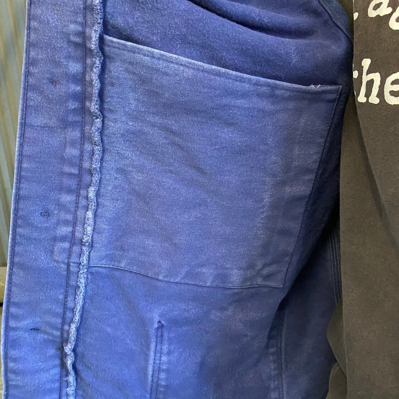 70〜80年代 rofa ドイツ ブルー モールスキンジャケット メンズL相当