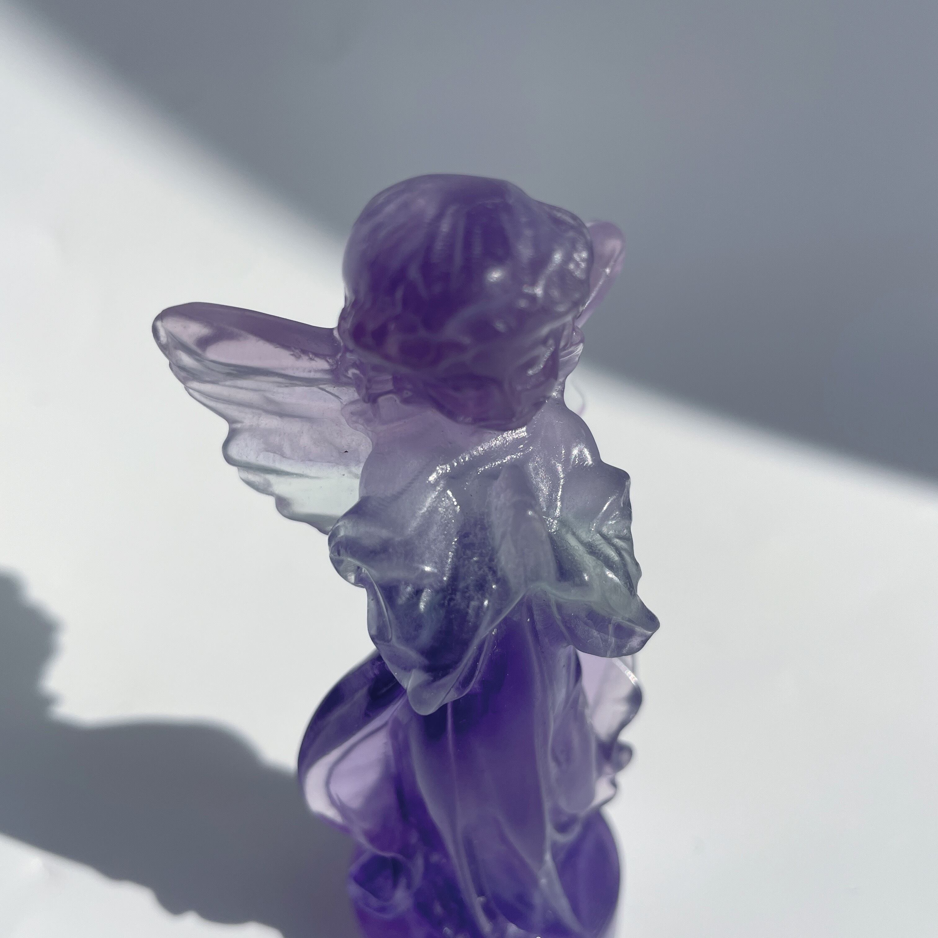 ブルーパープルフローライトのスイートエンジェル31◇ Fluorite Angel