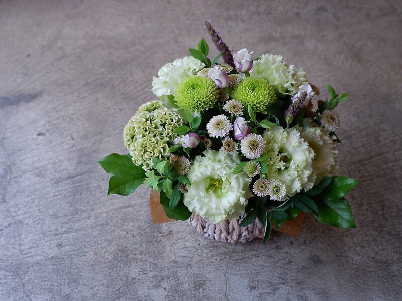 お悔やみアレンジ「フォレスト」【アレンジメント】