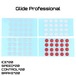 【GORIO】Glide Professional 汎用PTFEマウスソール 全種類セット 直径6mm(ICE*20,SPEED*20,CONTROL*20,BRAKE*20)