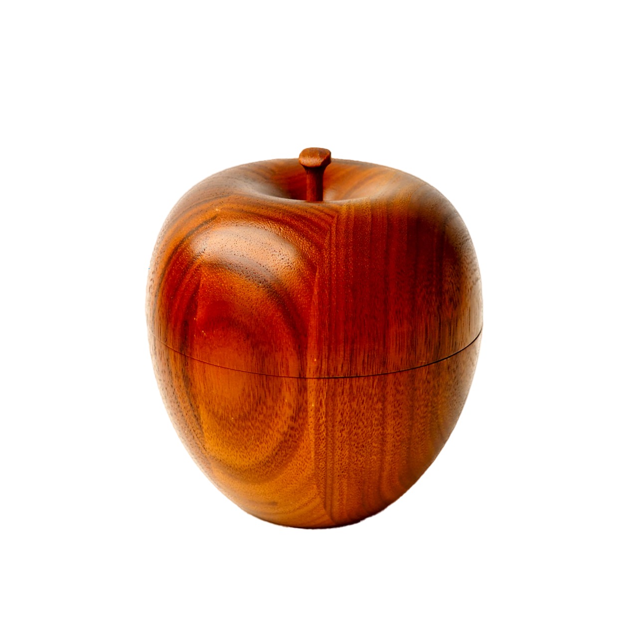 Teak wood apple sculpture