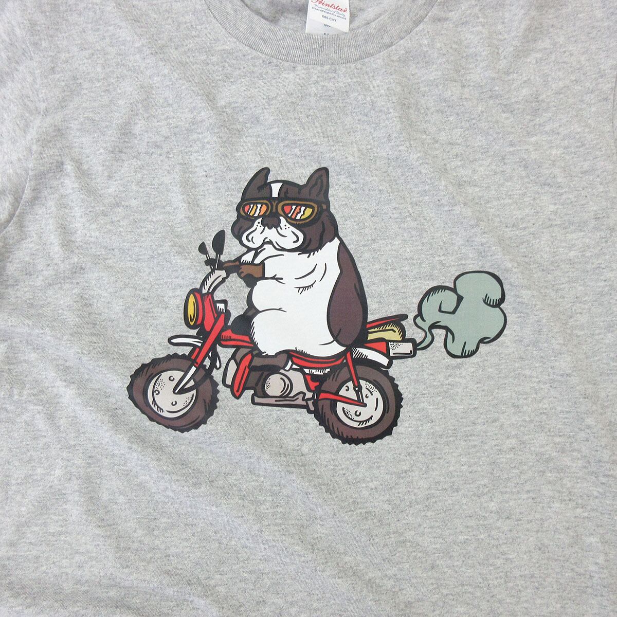 バイク フレブル 犬 Tシャツ フレンチブルドッグ dog12