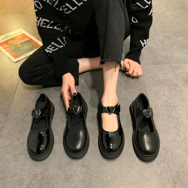 レザースプリングオータムスタンダードスタイルレッドシングル 靴 シューズ レトロ 春物 秋物 部族の婦人靴55799109190