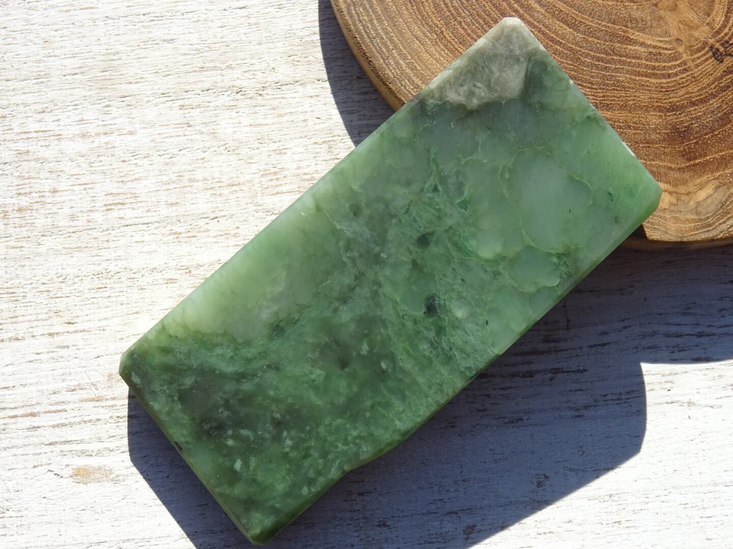 Jaslin 天然石グリーンストーン (ニュージーランド産) Jaslin グリーンストーンブレスレット ニュージーランド